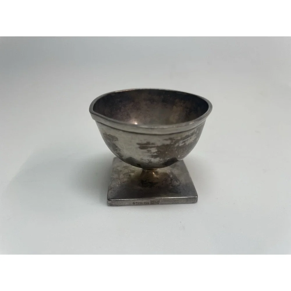 Vintage Mermod Jaggard & King Sterling Silver Footed Salt Cellar